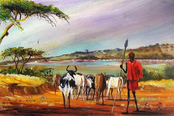 Ganado Vaca Toro Painting - Lago Bogoria